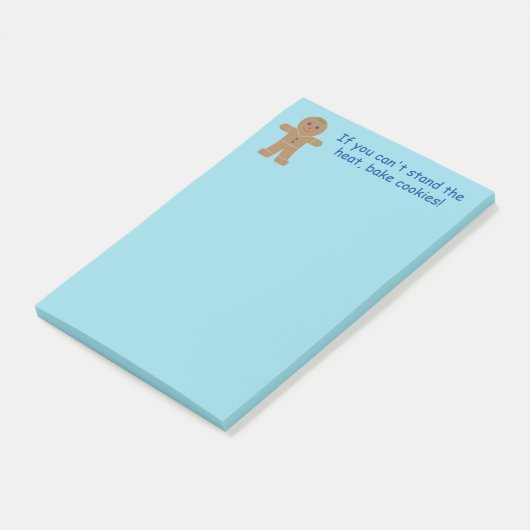 Leuke en Fancy kerst Gingerbread Man Post-it® Notes (Schuin)