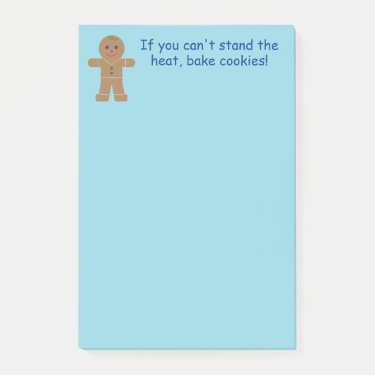 Leuke en Fancy kerst Gingerbread Man Post-it® Notes (Voorkant)