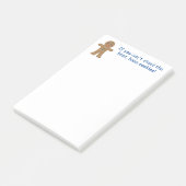 Leuke en Fancy kerst Gingerbread Man Post-it® Notes (Schuin)