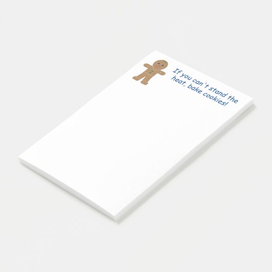Leuke en Fancy kerst Gingerbread Man Post-it® Notes (Schuin)
