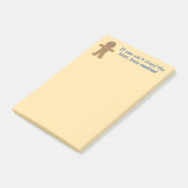 Leuke en Fancy kerst Gingerbread Man Post-it® Notes (Schuin)