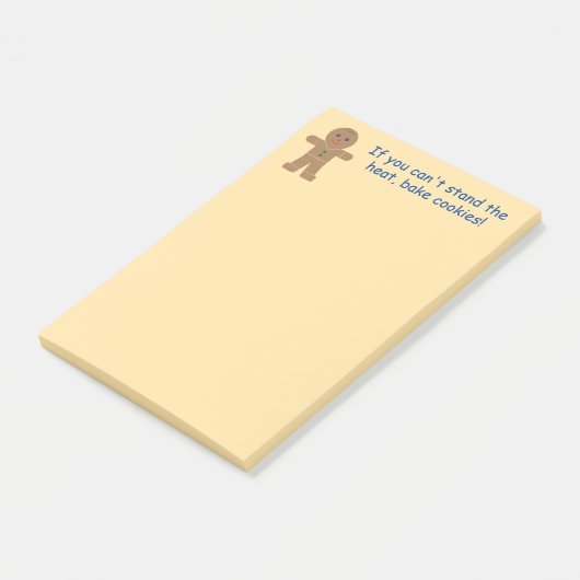 Leuke en Fancy kerst Gingerbread Man Post-it® Notes (Schuin)