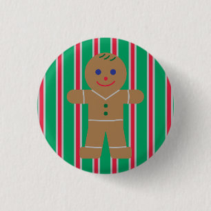 Leuke en Fancy kerst Gingerbread Man Ronde Button 3,2 Cm