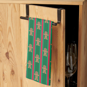 Leuke en Fancy kerst Gingerbread Man Theedoek
