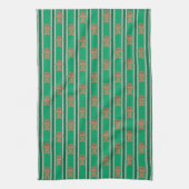 Leuke en Fancy kerst Gingerbread Man Theedoek (Verticaal)