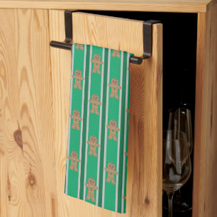 Leuke en Fancy kerst Gingerbread Man Theedoek