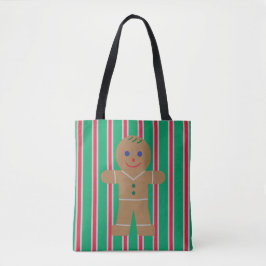 Leuke en Fancy kerst Gingerbread Man Tote Bag