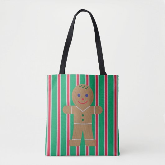 Leuke en Fancy kerst Gingerbread Man Tote Bag (Voorkant)