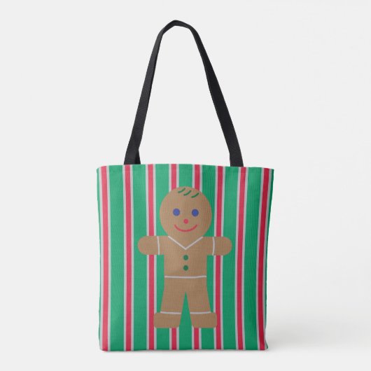 Leuke en Fancy kerst Gingerbread Man Tote Bag (Achterkant)