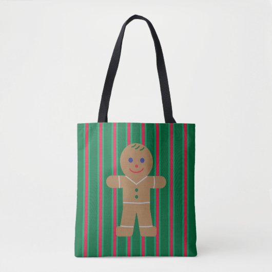 Leuke en Fancy kerst Gingerbread Man Tote Bag (Voorkant)
