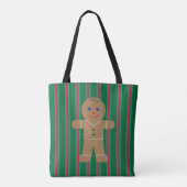 Leuke en Fancy kerst Gingerbread Man Tote Bag (Achterkant)