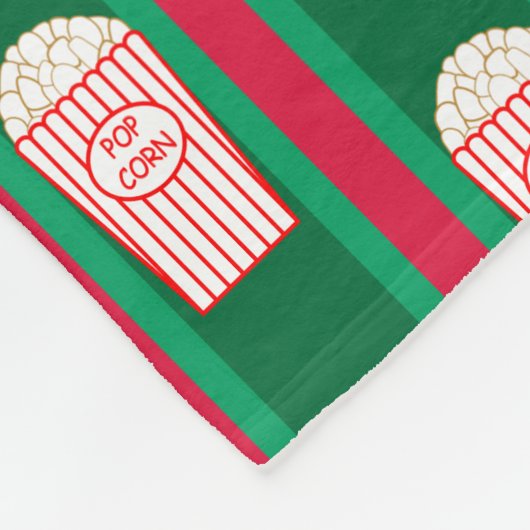 Leuke en Fancy kerst Popcorn Fleece Deken (Hoek)