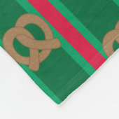 Leuke en Fancy kerst Pretzel Fleece Deken (Hoek)