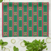 Leuke en Fancy kerst Pretzel Theedoek (Gevouwen)