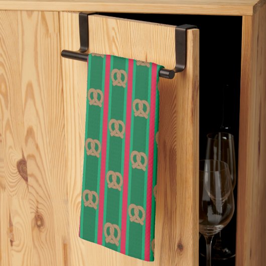 Leuke en Fancy kerst Pretzel Theedoek (Derde Gevouwen)