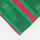 Leuke en Fancy kerstaugurk Fleece Deken (Hoek)