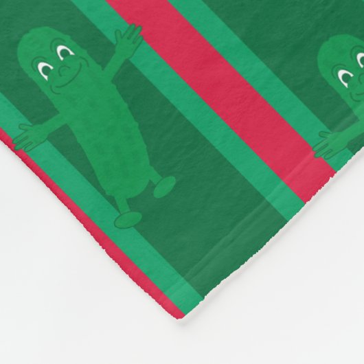 Leuke en Fancy kerstaugurk Fleece Deken (Hoek)