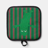 Leuke en Fancy kerstaugurk Pannenlap (Voorkant)