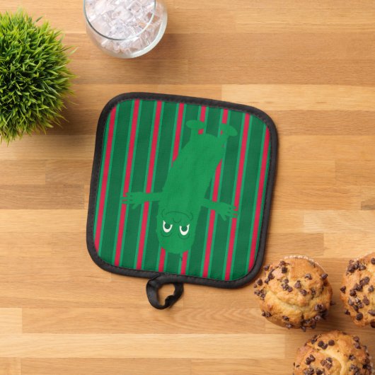 Leuke en Fancy kerstaugurk Pannenlap (Top down)