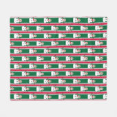 Leuke en Fancy Kerstmis Sneeuwman Detective Fleece Deken (Voorkant (Horizontaal))