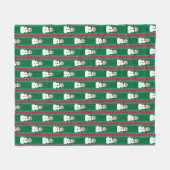 Leuke en Fancy Kerstmis Sneeuwman Detective Fleece Deken (Voorkant (Horizontaal))