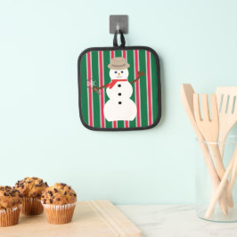 Leuke en Fancy Kerstmis Sneeuwman Detective Pannenlap