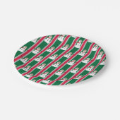 Leuke en Fancy Kerstmis Sneeuwman Detective Papieren Bordje (Gekanteld)