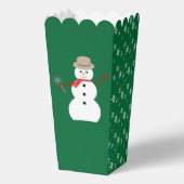 Leuke en Fancy Kerstmis Sneeuwman Detective Popcor Bedankdoosjes (Achterkant)
