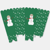 Leuke en Fancy Kerstmis Sneeuwman Detective Popcor Bedankdoosjes (Ongevouwen)