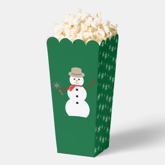Leuke en Fancy Kerstmis Sneeuwman Detective Popcor Bedankdoosjes (Popped)