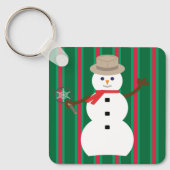 Leuke en Fancy Kerstmis Sneeuwman Detective Sleutelhanger (Voorkant)