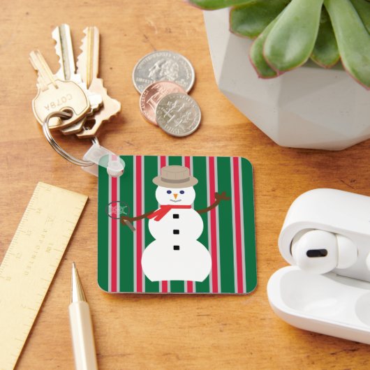 Leuke en Fancy Kerstmis Sneeuwman Detective Sleutelhanger (Bureau)