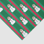 Leuke en Fancy Kerstmis Sneeuwman Detective Tissuepapier (Detail)