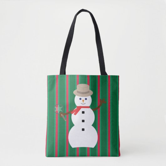 Leuke en Fancy Kerstmis Sneeuwman Detective Tote Bag (Voorkant)