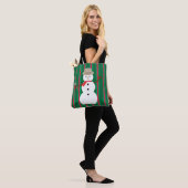 Leuke en Fancy Kerstmis Sneeuwman Detective Tote Bag (Op model)