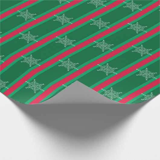 Leuke en Fancy kerstsneeuwvlok Cadeaupapier (Hoek)