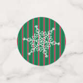 Leuke en Fancy kerstsneeuwvlok Confetti (Kleine voorkant)