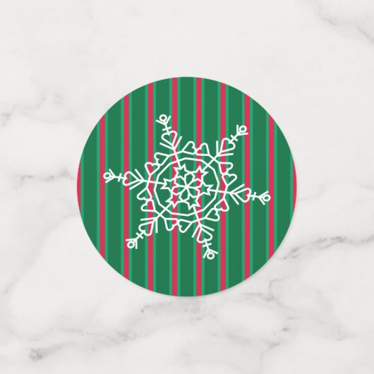 Leuke en Fancy kerstsneeuwvlok Confetti (Kleine voorkant)