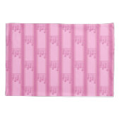 Leuke en Fancy  muziek Note Striped Kussensloop (Achterkant)