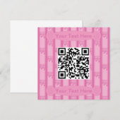 Leuke en Fancy Muzieknoten QR Code Kaart (Voorkant / Achterkant)