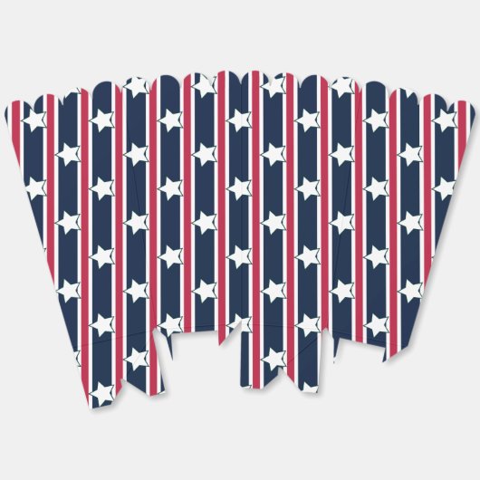 Leuke en Fancy Patriottische Stars en Stripes Popc Bedankdoosjes (Ongevouwen)