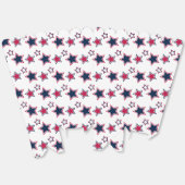 Leuke en Fancy Patriottische Stars Popcorn Bedankdoosjes (Ongevouwen)