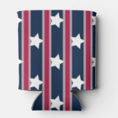 Leuke en Fancy Patriottische Sterren en Strepen Blikjeskoeler (Achterkant)