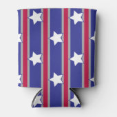 Leuke en Fancy Patriottische Sterren en Strepen Blikjeskoeler (Voorkant)