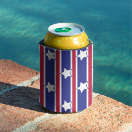 Leuke en Fancy Patriottische Sterren en Strepen Blikjeskoeler