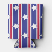 Leuke en Fancy Patriottische Sterren en Strepen Blikjeskoeler (Voorkant)