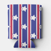 Leuke en Fancy Patriottische Sterren en Strepen Blikjeskoeler (Achterkant)