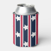 Leuke en Fancy Patriottische Sterren en Strepen Blikjeskoeler (Blikje Voorkant)