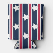 Leuke en Fancy Patriottische Sterren en Strepen Blikjeskoeler (Voorkant)