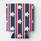 Leuke en Fancy Patriottische Sterren en Strepen Blikjeskoeler (Achterkant)